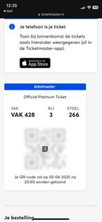 Chris Brown Official platinum Ticket vak 428 rij 3 stoel 266, Eén persoon