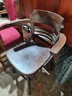 Cafestoelen 4 stuks hout, Huis en Inrichting, Stoelen, Ophalen, Gebruikt, Bruin, Vier