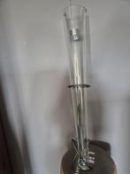 2x Glazen , bloem/plant, vaas met houder, Huis en Inrichting, Woonaccessoires | Vazen, Ophalen of Verzenden, Overige kleuren, Glas