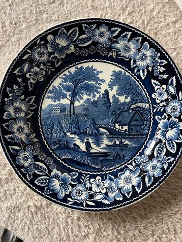 Delfts Blauw Wandbord Wildrose beschikbaar voor biedingen