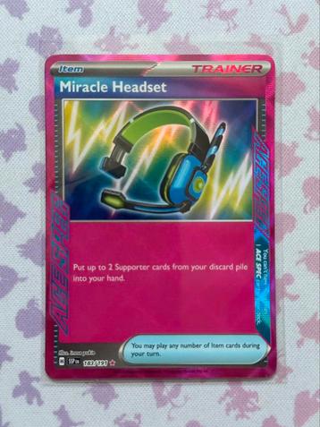 Miracle Headset Ace Spec Trainer 183 Pokémon Surging Sparks beschikbaar voor biedingen