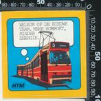Sticker: HTM - Welkom op de nieuwe tram, Verzamelen, Ophalen of Verzenden, Zo goed als nieuw, Bedrijf of Vereniging
