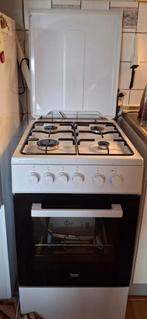 Beko gasfornuis met elektrische oven, Witgoed en Apparatuur, Fornuizen, Zo goed als nieuw, Gas, Vrijstaand, 85 tot 90 cm