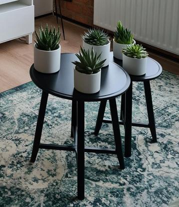 Bijzettafel set van 2, zwart, Kragsta Ikea beschikbaar voor biedingen