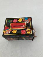vintage blikken spaarpot met vrolijk motief, Verzamelen, Ophalen of Verzenden, Zo goed als nieuw, Overige