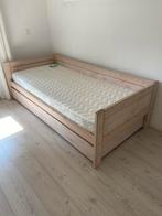 Lifetime set: eenpersoonsbed, bureau en kastje, Ophalen, Gebruikt, 90 cm, Eenpersoons