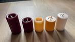 Ledkaarsen, rood/oranje/groen hema/jysk, Ophalen, Overige materialen, Zo goed als nieuw, Crème