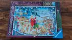 kerstpuzzel 1000stuks, Ophalen, 500 t/m 1500 stukjes, Gebruikt, Legpuzzel