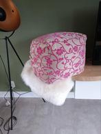Sierlijke poef met roze bloemenmotief – eyecatcher voor elk, Ophalen, Minder dan 50 cm, Rond, Nieuw
