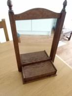 Spiegel antiek met kammenbak, Ophalen of Verzenden, Rechthoekig, Minder dan 50 cm, Minder dan 100 cm