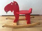 Ikea EKORRE Hobbeleland rubberboomhout schommelpaard, Ophalen of Verzenden, Gebruikt