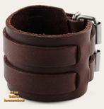 Lederen armband, Ophalen of Verzenden, Nieuw, Bruin, Echt leder