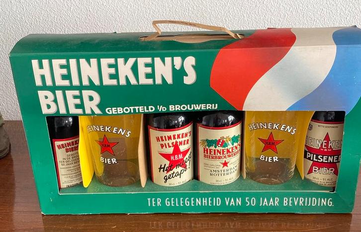 Heineken 50-jarig jubileum bierpakket, Verzamelen, Biermerken, Ophalen of Verzenden