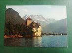 Lac Leman. Kasteel de Chillon. 1974. Zwitserland, Verzamelen, Ansichtkaarten | Buitenland, Gelopen, 1960 tot 1980, Overig Europa