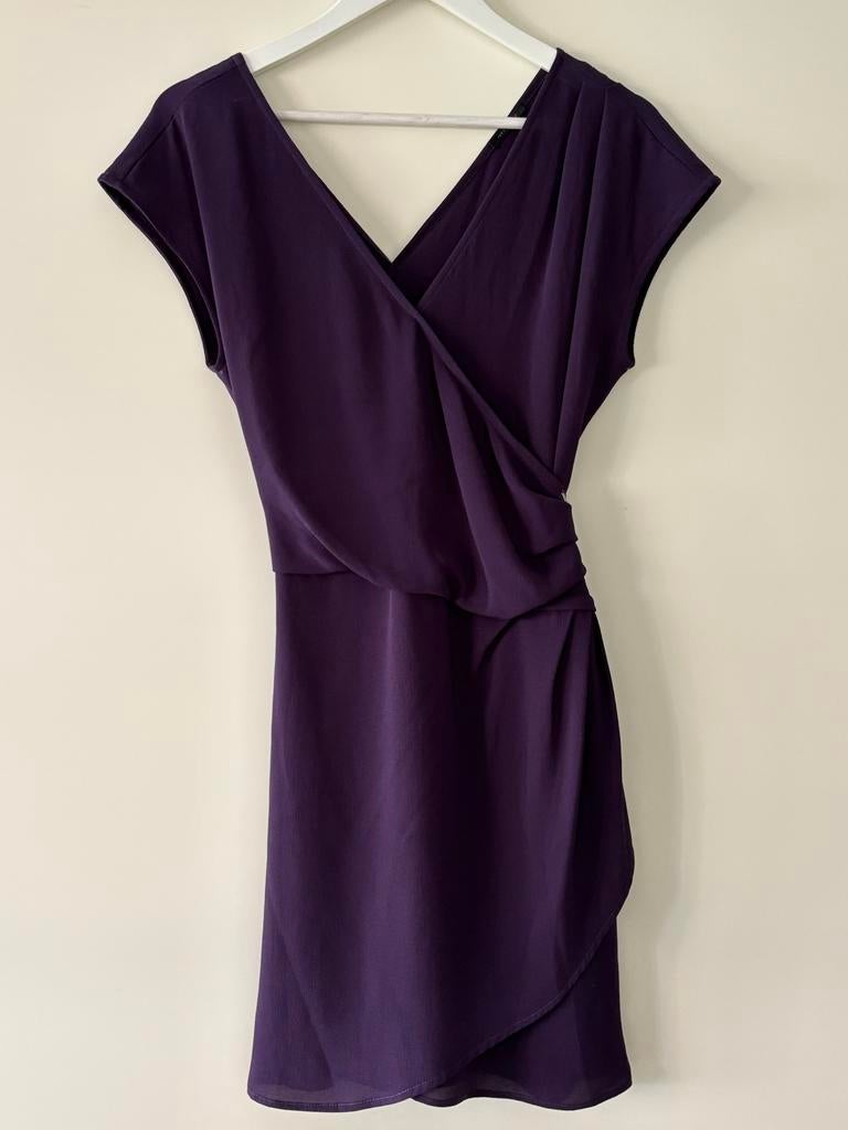 Charmant jurkje paars van IKKS - s, Paars, Ophalen of Verzenden, Zo goed als nieuw, Maat 36 (S)