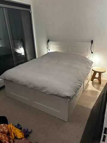 Ikea bed 160x200 met lades - wit beschikbaar voor biedingen