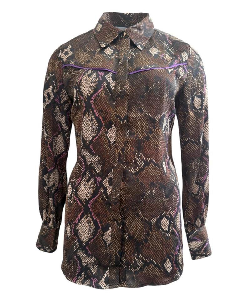 Dante6 blouse S, Kleding | Dames, Blouses en Tunieken, Zo goed als nieuw, Maat 36 (S), Beige, Ophalen of Verzenden