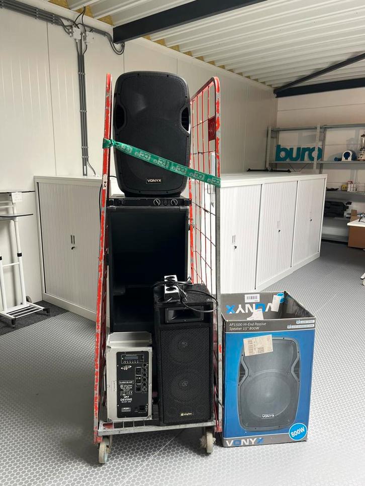 Versterker Amplifier en divere speakers Vonyx, Skytex, Audio, Tv en Foto, Luidsprekers, Gebruikt, Surroundset zonder subwoofer