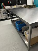 RVS werktafel / werktafel 200x70 cm. Horeca., Ophalen, Gebruikt, Overige kleuren, 200 cm of meer