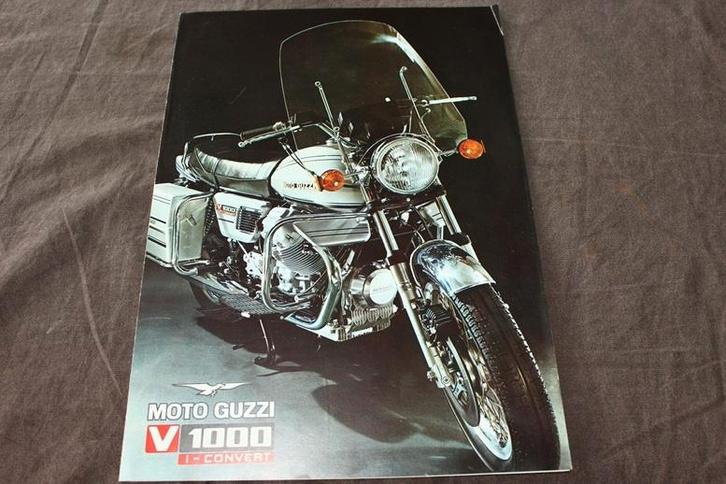 Moto Guzzi V1000 Convert motorfiets verkoop folder V-1000, Motoren, Handleidingen en Instructieboekjes, Moto Guzzi, Ophalen of Verzenden