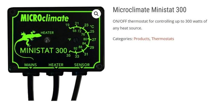 micro climate 300, Dieren en Toebehoren, Reptielen en Amfibieën | Toebehoren, Zo goed als nieuw, Overige typen, Ophalen