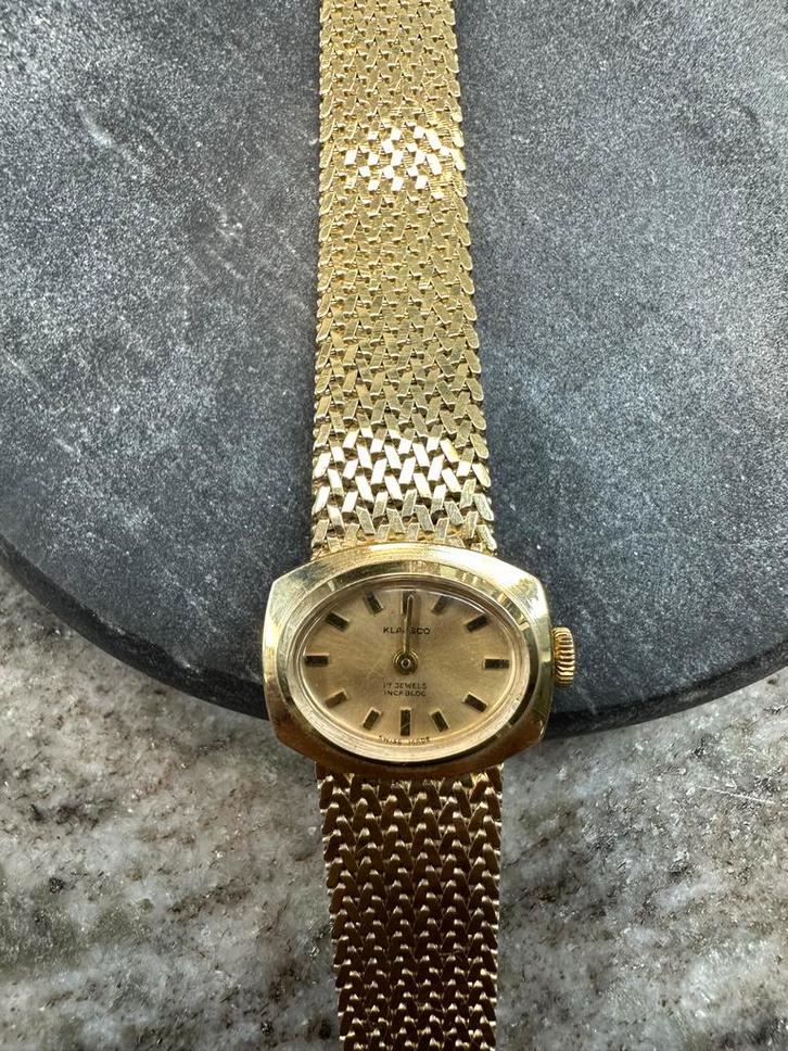 14k Gouden Dameshorloge - Prachtig!, Sieraden, Tassen en Uiterlijk, Horloges | Antiek, Polshorloge, Overige merken, Goud, 1960 of later