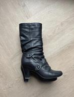 Bronx dames laarzen zwart high heels hak maat 37, Ophalen of Verzenden, Gedragen, Zwart, Hoge laarzen