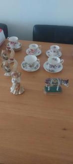 Royal albert en goebel muziekdoos en beeldjes, Ophalen, Zo goed als nieuw, Porselein