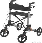 Online Veiling: Aluminium Rollator Vital - Zwart - Inklap..., Diversen, Verpleegmiddelen, Nieuw