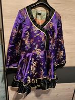 Paarse kimono met draken - Maat M, Maat 38/40 (M), Carnaval, Ophalen of Verzenden, Zo goed als nieuw