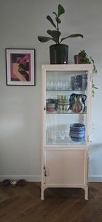 Vintage Apothekerskast / Servieskast - Den Haag, Huis en Inrichting, Kasten | Dressoirs, Ophalen, Vintage, 50 tot 100 cm, Glas
