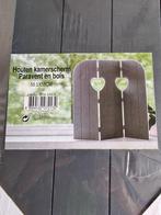 Zware houten kamerscherm voor op de vensterbank (2 stuks), Ophalen of Verzenden, Nieuw