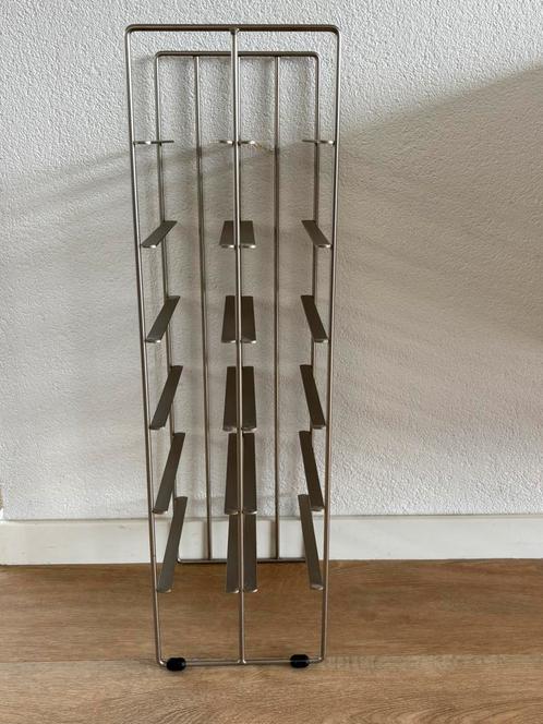 Blomus Pilare wijnrek, Huis en Inrichting, Woonaccessoires | Wijnrekken, Zo goed als nieuw, 75 cm of meer, Metaal, 5 tot 15 flessen