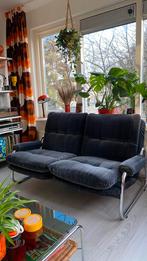 Vintage design bankstel buisframe mid century chroom, Huis en Inrichting, Vintage, space age, retro, mid century, Gebruikt, 150 tot 200 cm