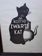 Mooie oude poster 'Zwarte Kat' Cassandre stijl, Ophalen of Verzenden