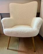 Fauteuil off-white teddy, Huis en Inrichting, Fauteuils, Ophalen, Zo goed als nieuw, Stof, 75 tot 100 cm