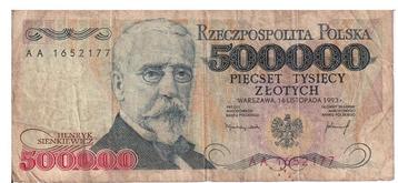 Polen, 500.000 Zloty, 1993