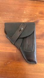 Pistool holster bruin leer, Ophalen of Verzenden, Landmacht, Nederland