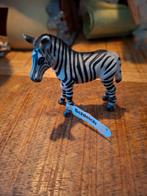 Schleich zebra jong met vaantje, Verzamelen, Dierenverzamelingen, Ophalen of Verzenden, Zo goed als nieuw, Wild dier, Beeldje of Figuurtje