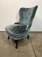 Vintage Fauteuil, Zweden 1960's, Victoriaanse Stijl, Ophalen, Gebruikt, Minder dan 75 cm, Onbekend