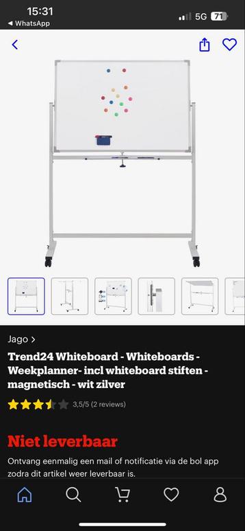 Nieuw Whiteboard - Nog in Doos! beschikbaar voor biedingen