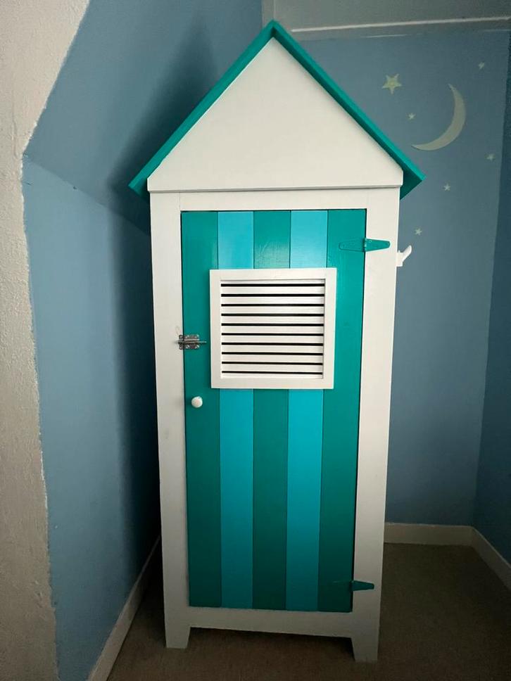 Strandhuisje grote kast voor de kinderkamer, Kinderen en Baby's, Kinderkamer | Commodes en Kasten, Gebruikt, Kast, 105 cm of meer