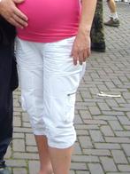 Witte driekwart zwangerschaps broek, maat 42, Ophalen, Wit, Maat 42/44 (L), Zo goed als nieuw