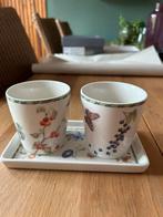 2 lepel vaasjes JBS, Huis en Inrichting, Keuken | Servies, Ophalen, Overige typen, Overige stijlen, Glas