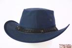 Australische outdoor wax hoed blauw katoen 56 57 58 59 60 61, Kleding | Heren, Nieuw, Hawkins, Ophalen of Verzenden, Hoed