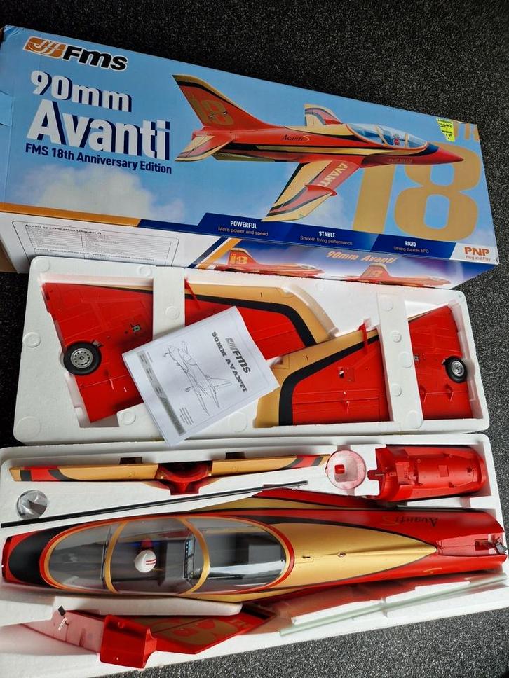 FMS AVANTI 90mm + Vector PNP NIEUW, Hobby en Vrije tijd, Modelbouw | Radiografisch | Vliegtuigen, Nieuw, Elektro, Ophalen of Verzenden