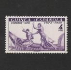 1949 4-ptas GUINEA-Spaanse kolonie-UPU jubileumjaar, Ophalen of Verzenden, Overige landen, Postfris