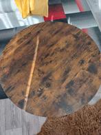 Ronde houten salontafel 2 stuks, Huis en Inrichting, Tafels | Salontafels, Overige houtsoorten, 50 tot 100 cm, Rond, Zo goed als nieuw