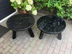 Twee stuks kleine stevige tafeltjes, Ophalen, Gebruikt, Hout