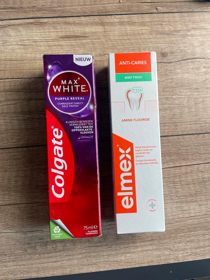 Colgate Max White & Elmex Tandpasta NIEUW, Sieraden, Tassen en Uiterlijk, Uiterlijk | Mondverzorging, Nieuw, Tandpasta, Ophalen of Verzenden